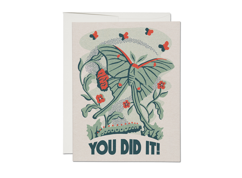 Greeting Card: Caroline Clark - You Did It!