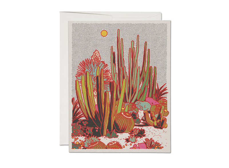 Greeting Card: Caroline Clark - Cactus Scene