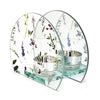 Tea Light Holder: Glass Wildflower