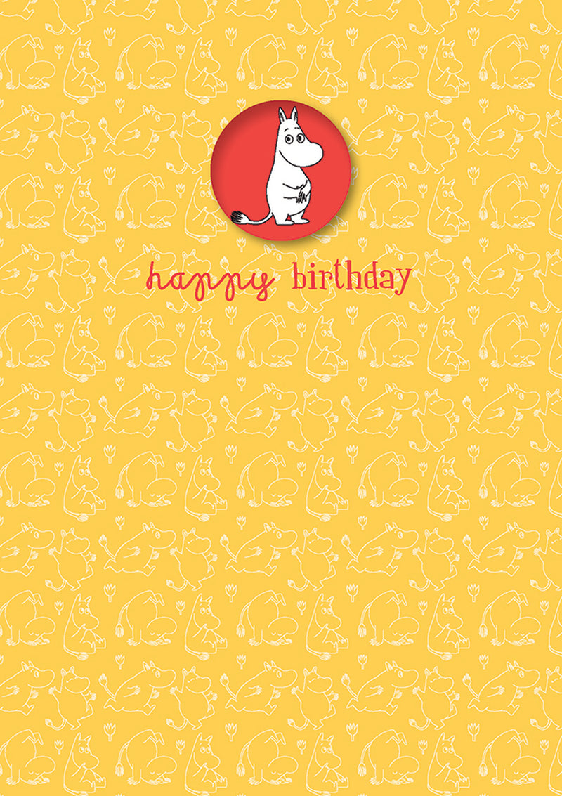 Greeting Card: Moomin - Happy Birthday Badge